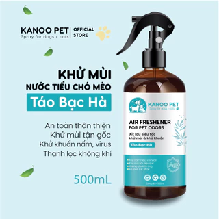 Xịt khử mùi nước tiểu, chậu cát chó mèo KANOO PET, giúp khử tận gốc mùi hôi khai, hỗ trợ pet đi vệ sinh đúng chỗ