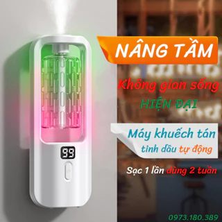 Máy xông tinh dầu tự động hương thơm dịu nhẹ 3 và 5 chế độ Máy khuếch tán hương thơm tự động phun nước hoa hẹn giờ_ BC01