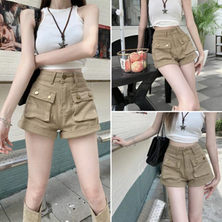 Quần short nữ, quần nữ túi hộp newbrand hàn quốc size S M L SKUQ-21A