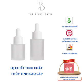 Chai chiết serum thủy tinh mờ chiết serum,dụng cụ làm đẹp, chai chiết serum thủy tinh siêu tiện lợi 20/30ml - The D