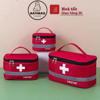 Túi đựng thuốc MẪU MỚI, túi đựng dụng cụ y tế sơ cứu First Aid nhiều ngăn vải Oxford tiện lợi mang đi du lịch