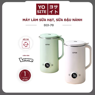 Máy làm sữa hạt mini, máy nầu sữa hạt Lotor DJJ-70 dung tích 600ml với 6 chức năng xay nấu, làm sinh tố