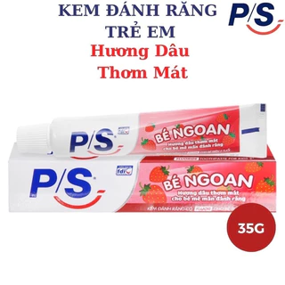 Lốc 12 tuýp Kem đánh răng PS Trẻ em hương dâu trên 2 tuổi 35g