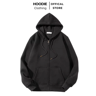 Áo Khoác Kéo Khóa Nam, Nữ Hoodie Basic Unisex Nỉ From Rộng Tím, Hồng, Đen HDKK950