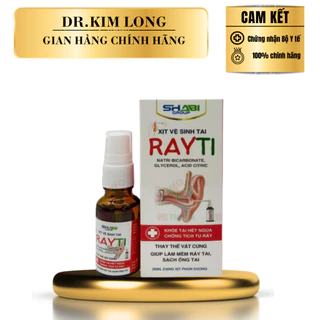 Xịt vệ sinh tai Rayti giúp làm sạch ống tai - Lọ 20ml