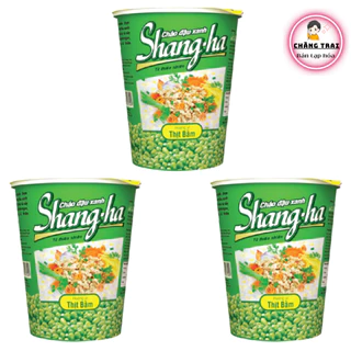 3 ly cháo đậu xanh thịt bằm Shangha 50g