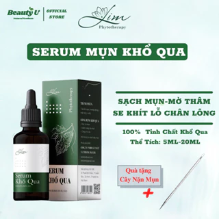 Serum Khổ Qua Lim Dưỡng Da Giảm Mụn - Handmade - Sạch Mụn Mờ Thâm Se Khít Lỗ Chân Lông , Kiềm Dầu , Mụn Đầu Đen