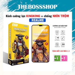 Kính cường lực Kingkong chống nhìn trộm Realme 5/5i/6i/5s/9/10/C3/C12/C51/C20/C15/C21/C21Y/C25Y/C25/C30/C30S/C33/C35/C31