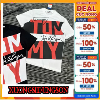 Aó phông TOMY toàn thân chất poly dầy dặn, áo đủ size S M L XL