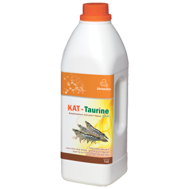 Khoáng Hữu Cơ, Acid Amin, Vitamin KAT TAURINE TÔM (1L) Kích Thích Tăng Trưởng_Hàng Chính Hãng