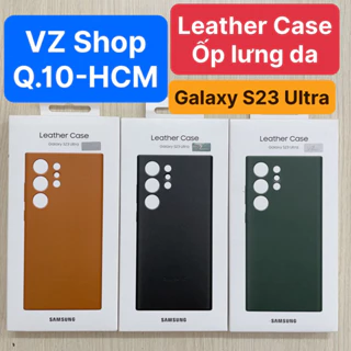 Chính hãng nguyên seal-Ốp lưng da Leather Case cho Samsung Galaxy S23 Ultra