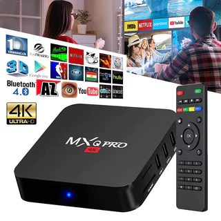 Android TV Box MXQ Pro 4K Bản 16G+256GB Tiếng Việt Wifi 5G Smart Tivi Box Xem Truyền Hình 100 Kênh Miễn Phí, Xem Youtube