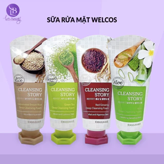 Sữa rửa mặt Welcos Kwailnara Cleansing Foam Hàn Quốc dưỡng ẩm dịu nhẹ, làm sạch sâu 120g