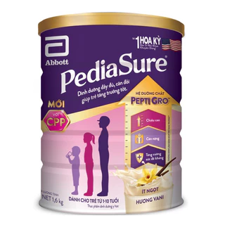 [Date 1/2026] 2 lon Pediassure 1,6kg  hương vani ít ngọt mẫu mới