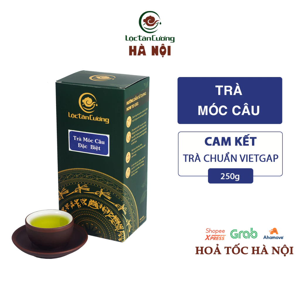 Chè Tân Cương Móc Câu Đặc Biệt Lộc Tân Cương Hộp 250g Trà Sạch Tiêu Chuẩn VietGap