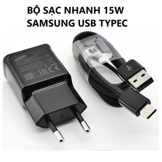 Bộ sạc nhanh Samsung 15w dành cho S8, S9, S10, Note 8, Note 9, J5, J7 A50 Cáp sạc nhanh Samsung Type C, Micro Chính hãng