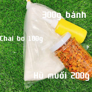 Combo321 Bánh Tráng Phơi Sương Cuốn Bơ Muối Tôm Hành Phi