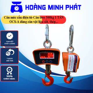 Cân móc cẩu điện tử OCS 1 tấn 500kg Crane Scale nhập khẩu giá rẻ, dùng cân vật liệu, sắt thép