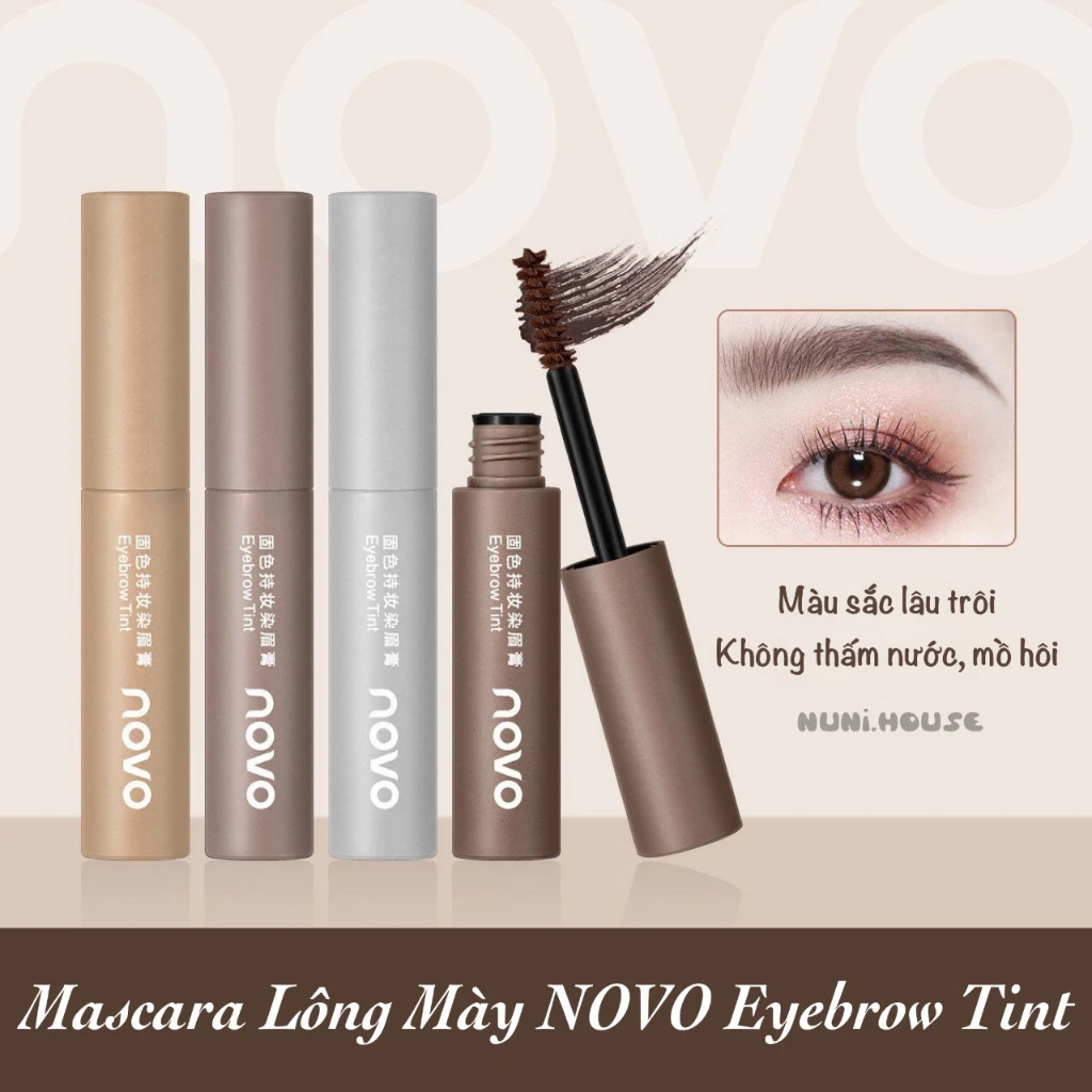 [NOVO/XIXI] Mascara Lông Mày NOVO/XIXI Eyebrow Tint Tự Nhiên Lâu Trôi Chống Thấm Nước Mồ Hôi Bền Màu Cả Ngày