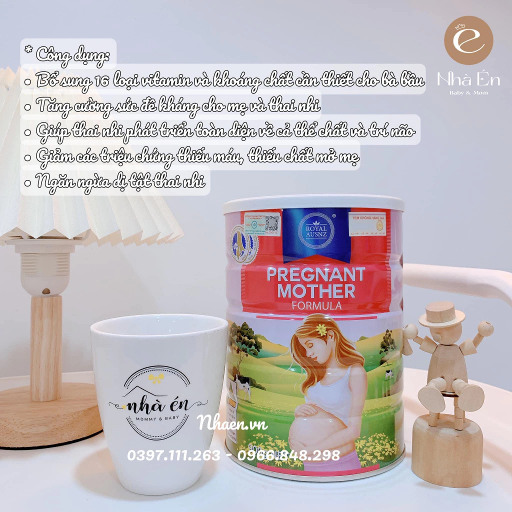 Sữa Bầu Hoàng Gia Úc Royal Ausnz Pregnant Mother Formula Bổ Sung Dưỡng Chất Cho Mẹ Bầu Lon 900g