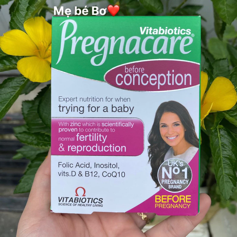 Viên bổ trứng Pregnacare before Conceptione dành cho mẹ bầu chuẩn bị mang thai, Pregnacare UK Anh Quố