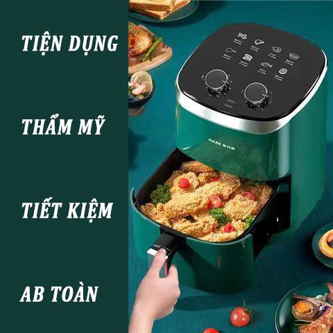 Nồi chiên không dầu 10 Lít Camel - Món ngon cho sức khỏe, lòng nồi chống dính vệ sinh dễ dàng