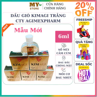 (Chính Hãng) Dầu Gió Kimagi Trắng 6ml-Công Ty Dược Agimexpharm