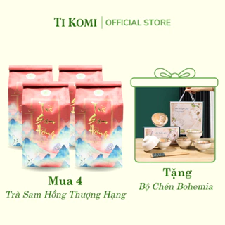 Trà Sam Hồng Thượng Hạng (COMBO 4) Trà Thanh Nhiệt Thanh Lọc Mát Gan An Thần Dễ Ngủ Hỗ Trợ Dạ Dày