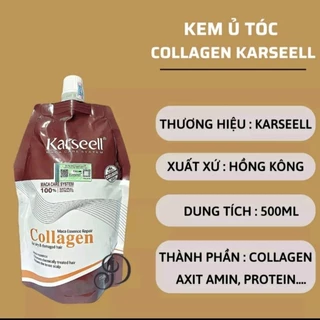 HẤP DẦU PHỤC HỒI TÓC CAO CẤP COLLAGEN KARSELL 500ml {Chính Hãng}