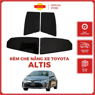 Rèm Che Nắng Xe Toyota Altis Loại 1 Mr.OTO. Bảo Hành 24 tháng. Cam Kết Chuẩn Khít Theo Xe