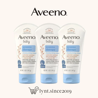 [Hàng Mỹ] Kem bôi chàm ở trẻ em Aveeno Baby Eczema Therapy Moisturizing Cream 141g