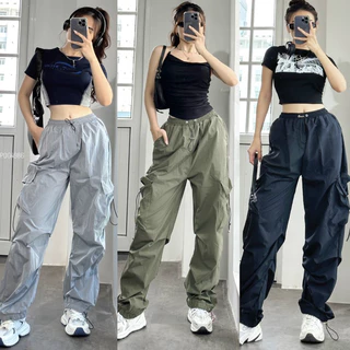 ✅Jogger đen/xám/xanh rêu lưng chun rút dây inox