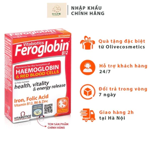 TPBVSK Vitabiotics Feroglobin -  Viên uống bổ sắt cho cả gia đình