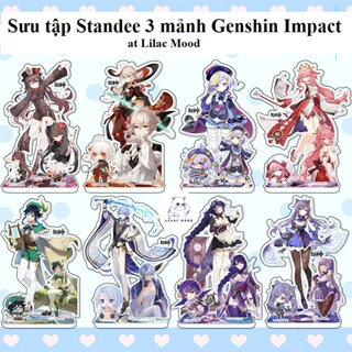(sẵn-cập nhật mẫu mới) Mô hình Genshin Impact | Standee Mô hình nhân vật đứng 3 mảnh Acrylic Scaramouche Hutao Zhongli