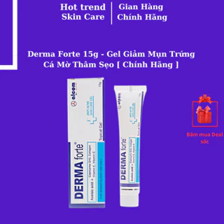 Derma Forte 15g - Gel Giảm Mụn Trứng Cá Mờ Thâm Sẹo [ Chính Hãng ]