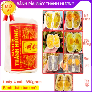 Bánh pía gói giấy đậu xanh MỠ HÀNH Thành Hương ít ngọt