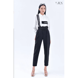 Quần Baggy Đen Dây Khuyết Gâu Liin Clothing - QAB018SBL-S23