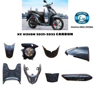 Ốp Xe Vision 2021 - 2023 carbon mới nhất