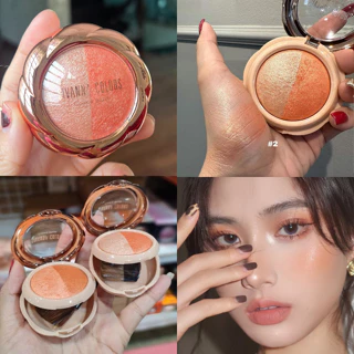 Phấn Má Hồng Bắt Sáng Sivanna Cookie Blush Duo Hai Màu Siêu Xinh