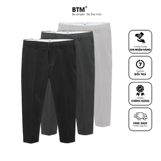 Quần Tây Nam Dài BTM LƠ VÊ GẤU - Vải Tuytxi Cao Cấp Form SLIMFIT Mã 33.207