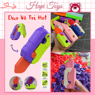 Dao Cà Rốt mini Dao trọng lực in 3D Mini gấp gọn Hapi Toys - Đồ chơi Vô tri Noel cho bé Đồ Chơi Giảm Căng Thẳng