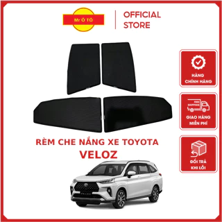 Rèm Che Nắng Xe Toyota Veloz Loại 1 Mr.OTO. Bảo Hành 24 tháng. Cam Kết Chuẩn Khít Theo Xe