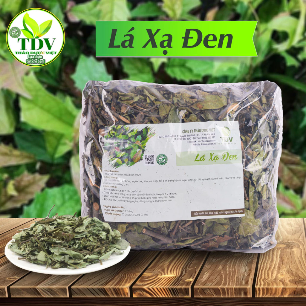 (GIá sỉ tạị nhà vườn) 1 kg Lá Xạ đen Hòa Bình sấy xanh - Hàng công ty Thảo Dược Việt