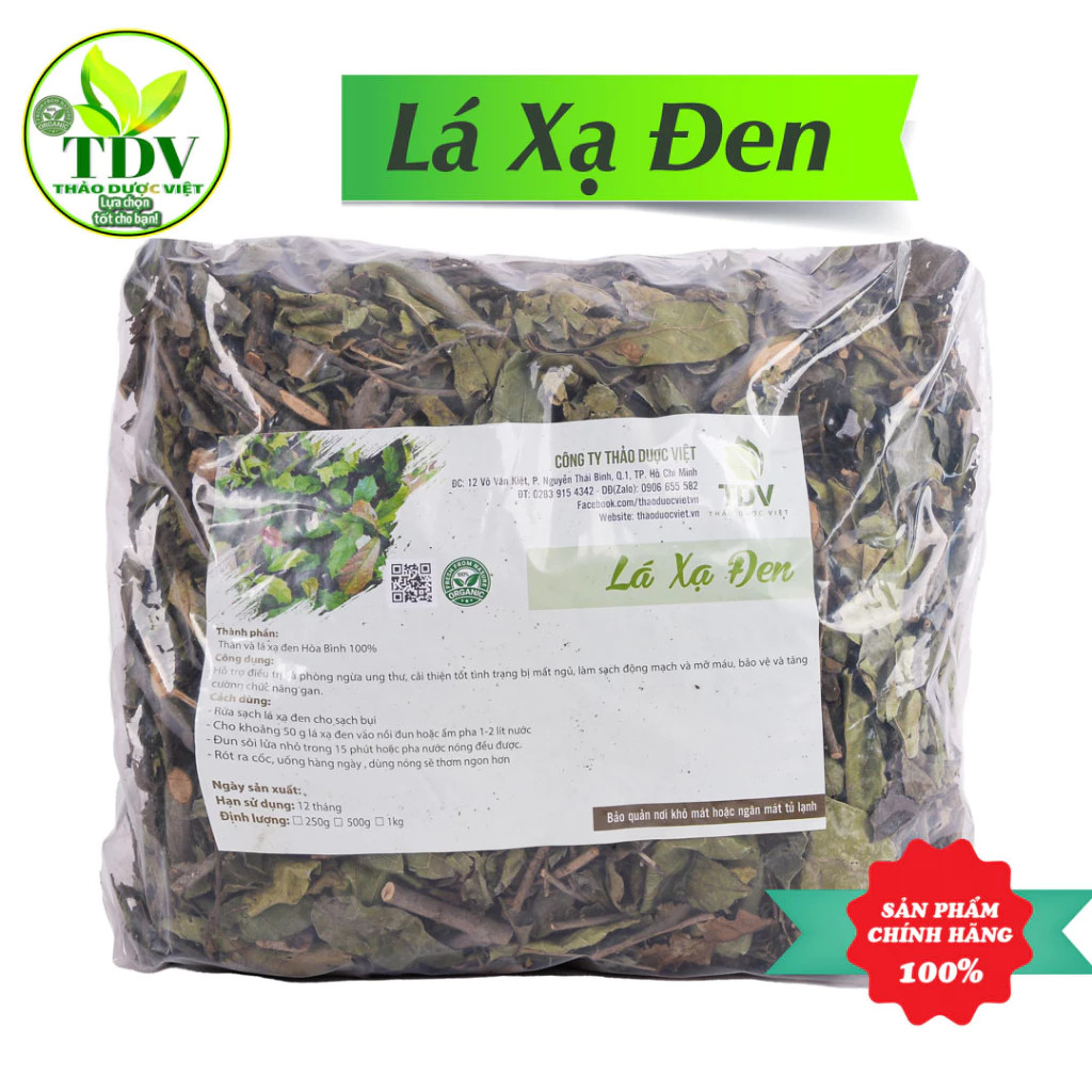 (Sỉ Tại Nhà vườn) Gói  1kg Lá Xạ đen Hòa Bình sấy khô xanh thơm giúp thanh nhiệt giải độc cơ thể - Thảo Dược Việt