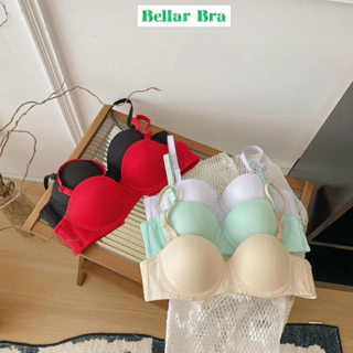 Áo ngực cotton có gọng nâng ngực tạo khe - Áo lót nữ Cao Cấp đệm mỏng thông thoáng   BellarBra A824