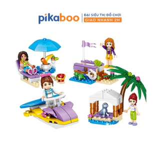 Lego xếp hình bé gái Pikaboo cao cấp, chất liệu nhựa ABS cao cấp an toàn, màu sắc trang nhã, thiết kế đẹp mắt đa dạng