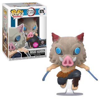 Đồ chơi mô hình funko pop 875  Inosuke Hashibira Flocked - Demon Slayer