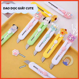 Dao Rọc giấy mini nhiều hình hoạt hình ngộ nghĩnh cute , dao rọc giấy mini dễ thương