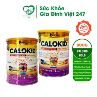 Sữa Calokid Gold 0+ 1+ 900g Date Mới Tăng Cân Chiều Cao Trí Não Miễn Dịch Trẻ Suy Dinh Dưỡng Thấp Còi