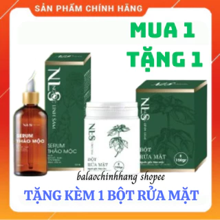 [MUA 1 TẶNG 1] SERUM NGỌC LINH SÂM TẶNG BỘT RỬA MẶT LOẠI BỎ MỤN NÁM TÀN NHANG